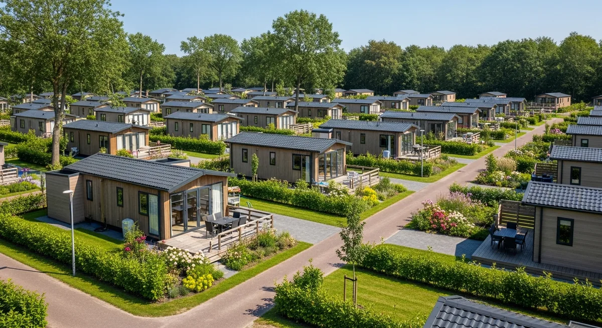 Parkaanleg met nieuwe kavels
